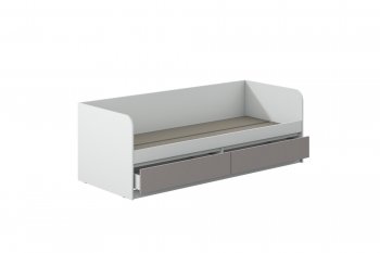 Кровать Соната 900 белый/кашемир(Зарон) в Алапаевске - alapaevsk.mebel-e96.ru