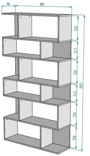 Стеллаж S10 (Белый) в Алапаевске - alapaevsk.mebel-e96.ru