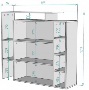 Стеллаж S36 (Белый) в Алапаевске - alapaevsk.mebel-e96.ru