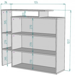 Стеллаж S37 (Белый) в Алапаевске - alapaevsk.mebel-e96.ru