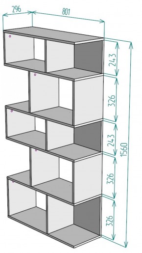 Стеллаж S6 (Белый) в Алапаевске - alapaevsk.mebel-e96.ru