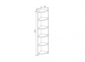 Стеллаж угловой  Сканди, СДУ370.1 (ДСВ) в Алапаевске - alapaevsk.mebel-e96.ru