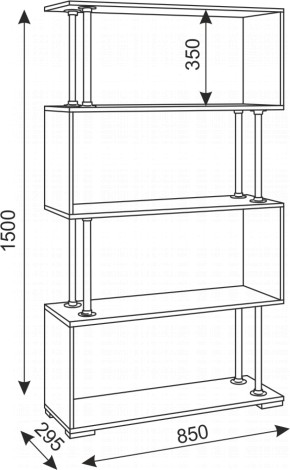 Стеллаж Зигзаг-2 (Риннер) в Алапаевске - alapaevsk.mebel-e96.ru