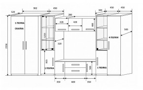 Стенка Вега 3 в Алапаевске - alapaevsk.mebel-e96.ru