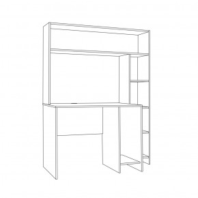 Стол компьютерный 12.74 Комфорт шелковый камень в Алапаевске - alapaevsk.mebel-e96.ru