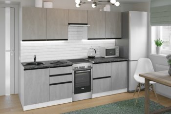 Кухонный гарнитур Сюита мега 2500 мм (Герда) в Алапаевске - alapaevsk.mebel-e96.ru