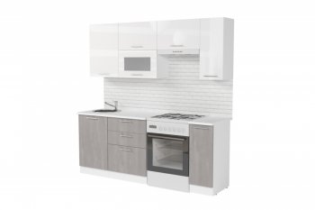 Кухонный гарнитур Терция ультра 2000 мм (Герда) в Алапаевске - alapaevsk.mebel-e96.ru