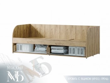 Кровать с ящиками Тренд LIGHT КР-01 (БТС) в Алапаевске - alapaevsk.mebel-e96.ru