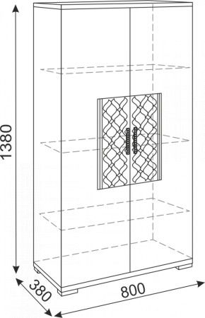 Тумба 2 двери Тиффани М13 (Риннер) в Алапаевске - alapaevsk.mebel-e96.ru