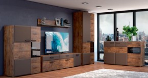 Тумба 3 двери 1500 РИО Смоки Soft touch/Таксус (БМ) в Алапаевске - alapaevsk.mebel-e96.ru