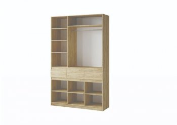 Шкаф 1500 мм Турин крафт/графит (ВВР) в Алапаевске - alapaevsk.mebel-e96.ru