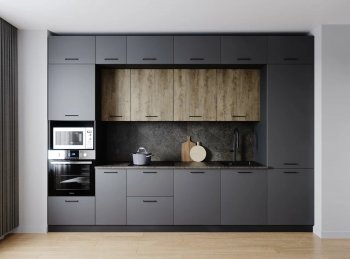 Кухонный гарнитур Умбра 3400 мм МДФ (Санвут) в Алапаевске - alapaevsk.mebel-e96.ru