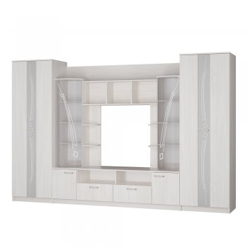 Стенка Венеция ясень белый (БТС) в Алапаевске - alapaevsk.mebel-e96.ru