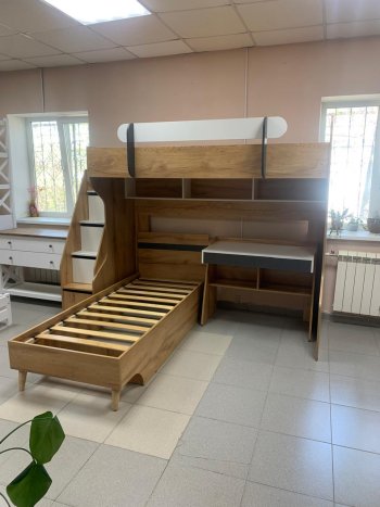 Кровать-чердак Омега-3 комп.2 в Алапаевске - alapaevsk.mebel-e96.ru