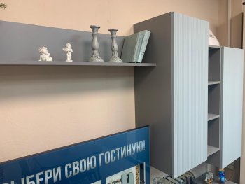Стенка Сканди МДФ НМ-001 грин грей софт (Стиль) в Алапаевске - alapaevsk.mebel-e96.ru