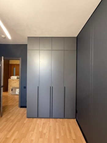 Шкаф 1600 мм 4-х створчатый Норд с антресолью графит (Миф) в Алапаевске - alapaevsk.mebel-e96.ru