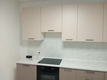 Кухонный гарнитур высокий Латте 3000 мм, Стол. 38 мм в Алапаевске - alapaevsk.mebel-e96.ru