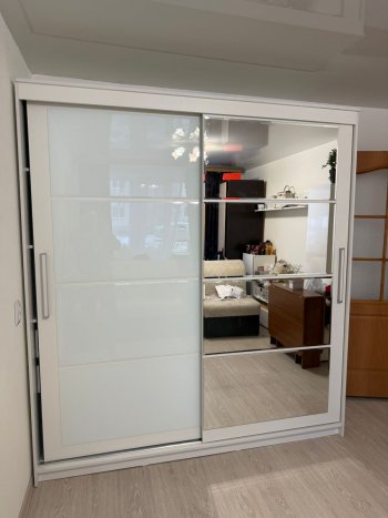 Шкаф-купе Крафт-6 белый ясень 2000 мм (БТС) в Алапаевске - alapaevsk.mebel-e96.ru