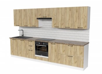 Кухонный гарнитур Янтарь 3000 мм (Герда) в Алапаевске - alapaevsk.mebel-e96.ru