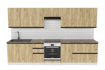 Кухонный гарнитур Янтарь экстра 3000 мм (Герда) в Алапаевске - alapaevsk.mebel-e96.ru
