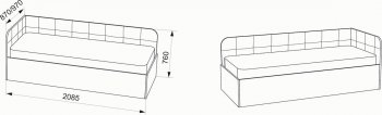 Кровать Зарина угловая Newtone light beige (ИжМ) в Алапаевске - alapaevsk.mebel-e96.ru
